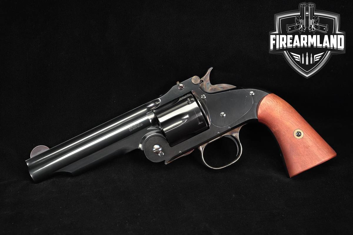 A Uberti Model No. 3 Top-break 1st American 45 Colt 5" Blued +ORIG BOX