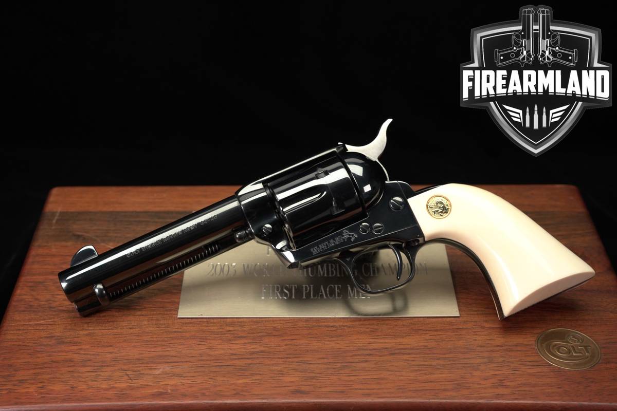 1989 Colt Single Action Army SAA 3rd Gen 4.75" 2003 World Thumbing CHAMPION
