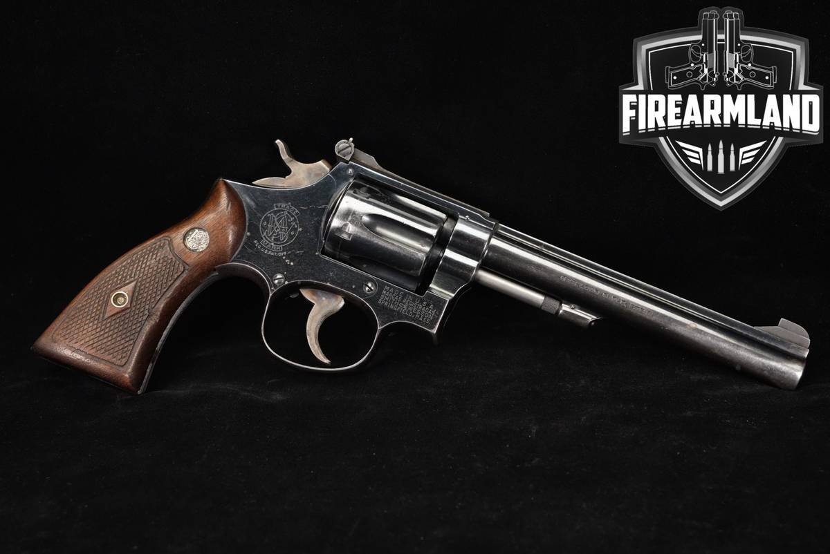 1956 Smith & Wesson K-22 Masterpiece Pre-Model 17 S&W 22LR 6" Blued DA/SA