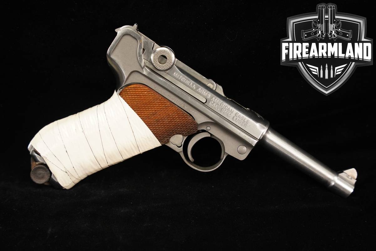 1993 Mitchell Arms American Eagle 9mm 4" Stainless P08 P 08 Luger