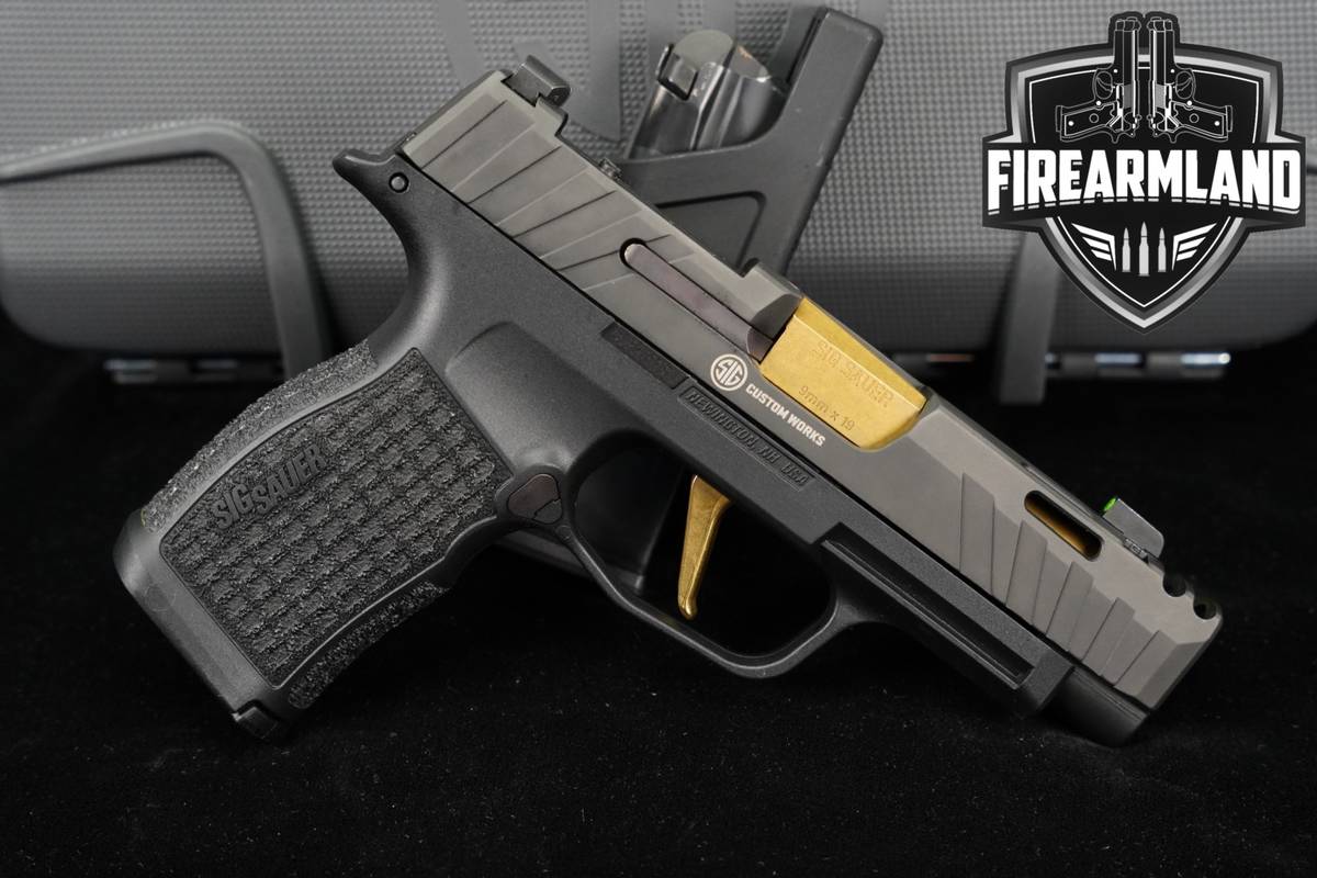 Sig Sauer P365XL Spectre COMP Custom Works 9mm Gray P-365 +2 MAGS, CASE