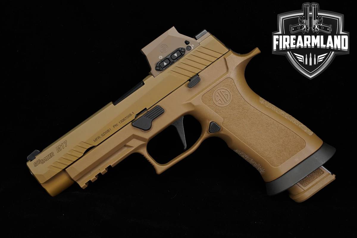 Sig Sauer M17X Romeo-M17 9mm 4.7" M-17 +3 MAGS, ORIG CASE & OPTIC