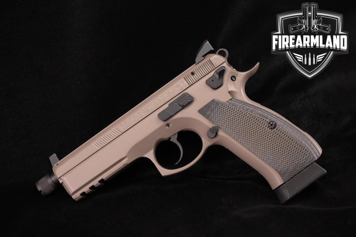 9 MAGS! CZ 75 SP-01 Tactical Urban Grey Suppressor-Ready 9mm 5.1" CZ75 SP01