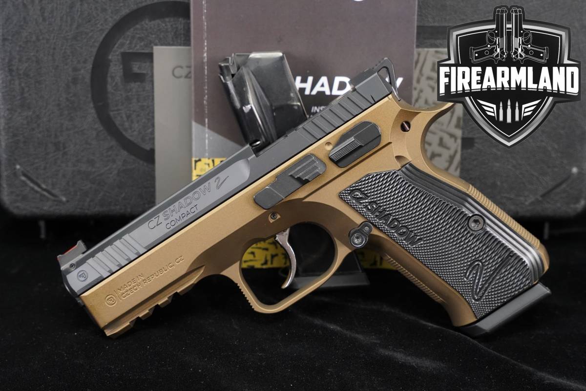 CZ Shadow 2 Compact Optics-Ready 9mm Shadow2 Bronze/Gold TWO MAGS ORIG CASE