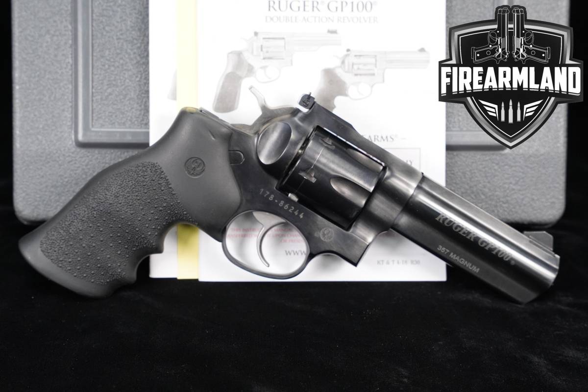Ruger GP100 357 Magnum 4" Blued GP-100 Full-Lug Heavy Target +ORIG CASE