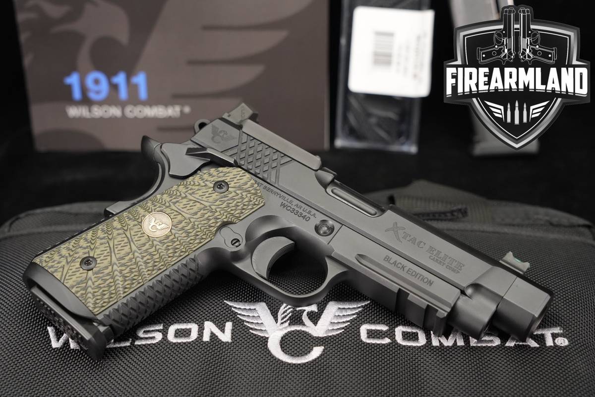 Wilson Combat WC X-TAC Elite Carry COMP BLACK 45 ACP OR 1911 XTAC +OG CASE