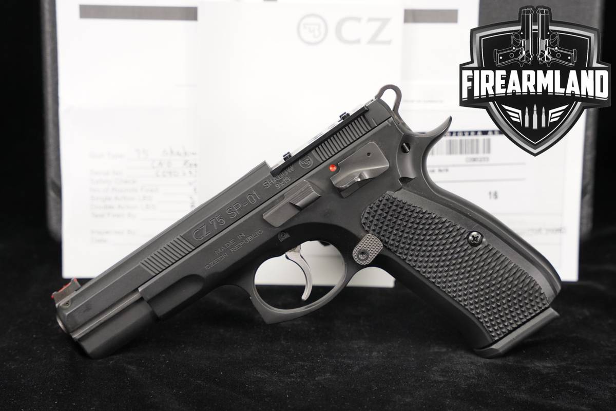 CZ Custom 75 SP-01 SHADOW 9mm Optics-Ready 4.6" CZ75 SP01 +ORIG CASE