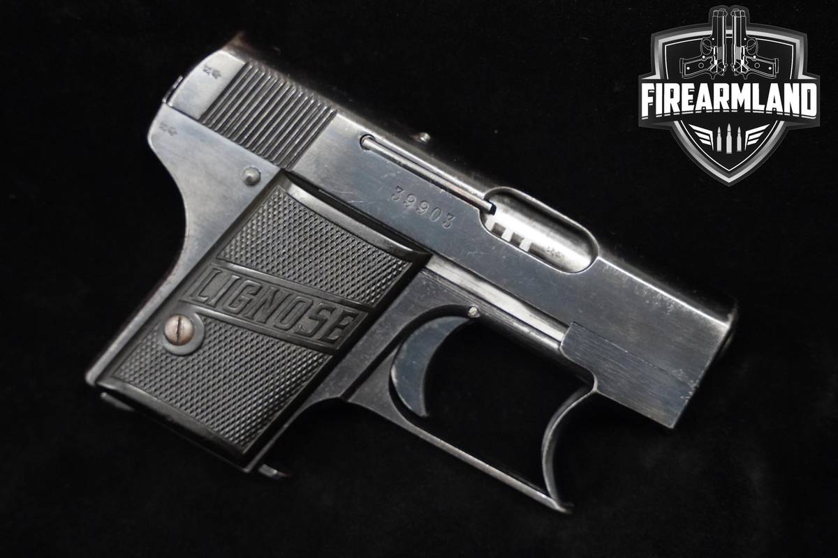 MUST SEE! 1924-28 Lignose-Einhand Model 2A 25-ACP 2.1" Lignose-Einhand 2A