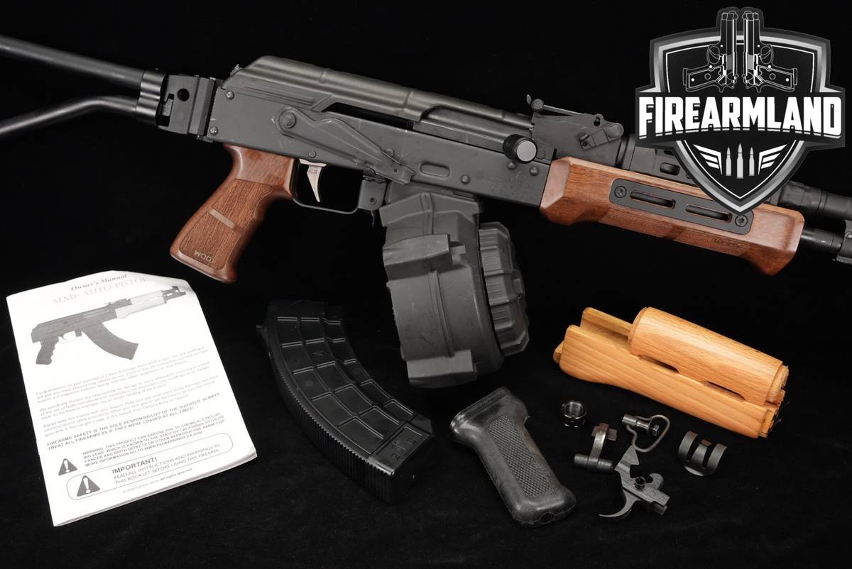 Romarm/Cugir Draco 7.62x39 AKM AK47 AK-47 11.5 WOOX FURNITURE, ALG +2 MAGS