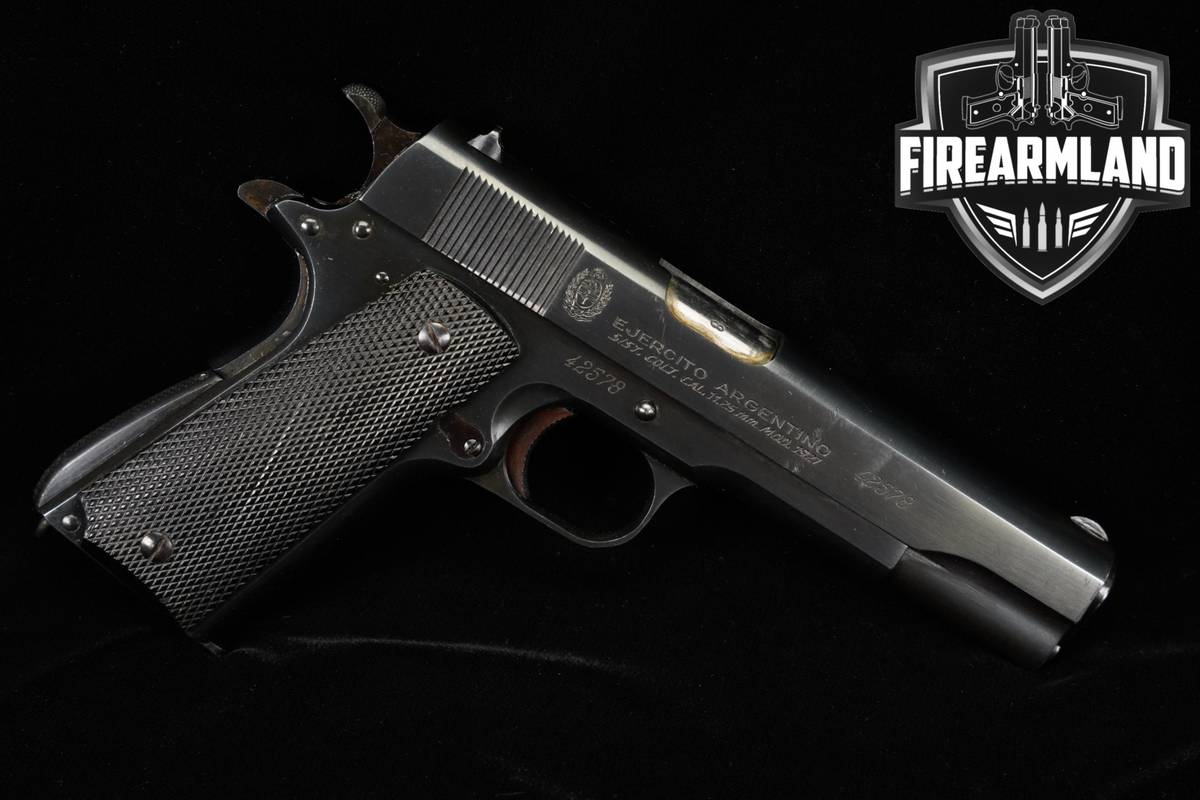 DGFM Modelo 1927 Sistema Colt, Ejercito Argentino 45 ACP 1911 5" Blued