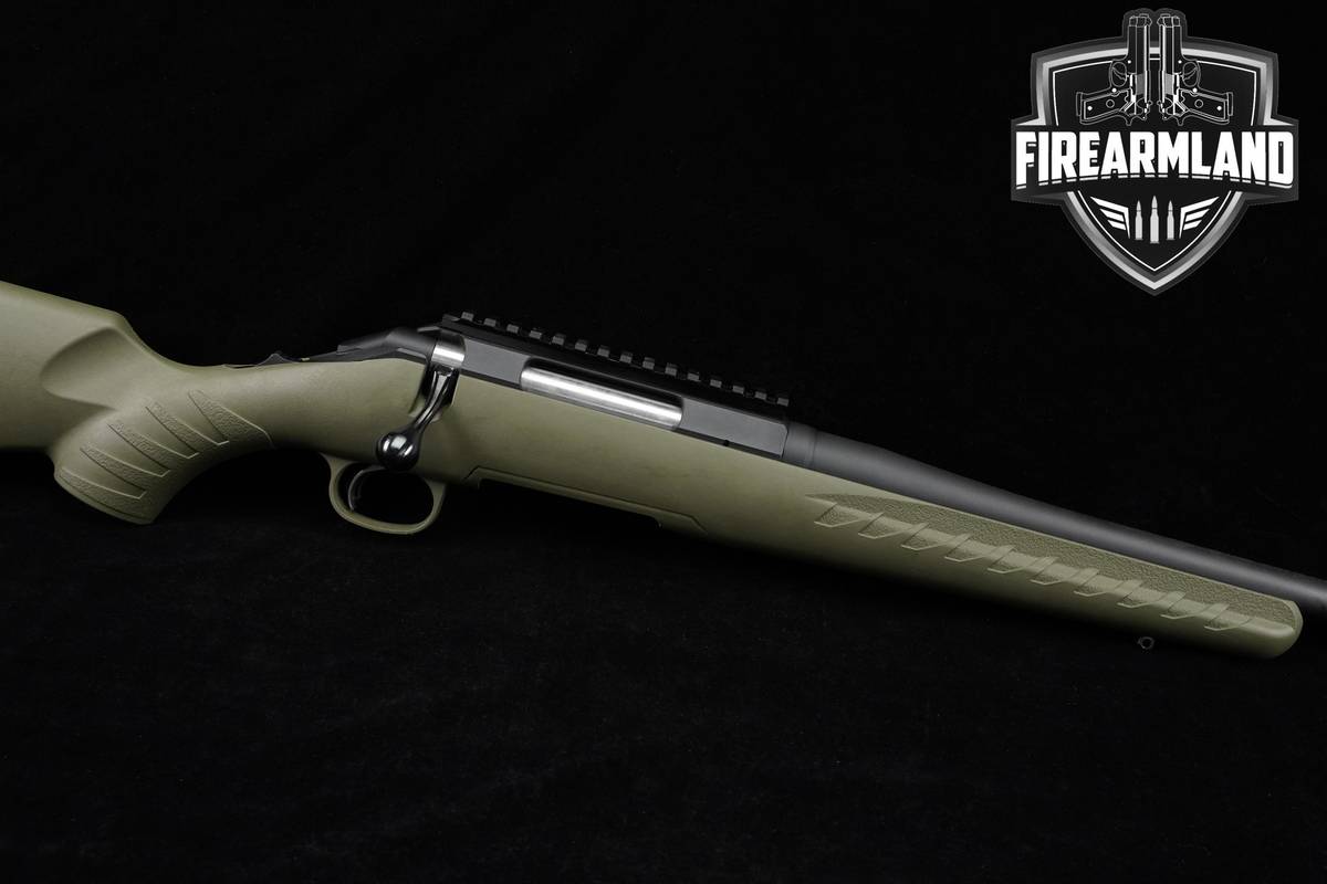 Ruger American Rifle Predator 308 Winchester 18" Black & Green Threaded