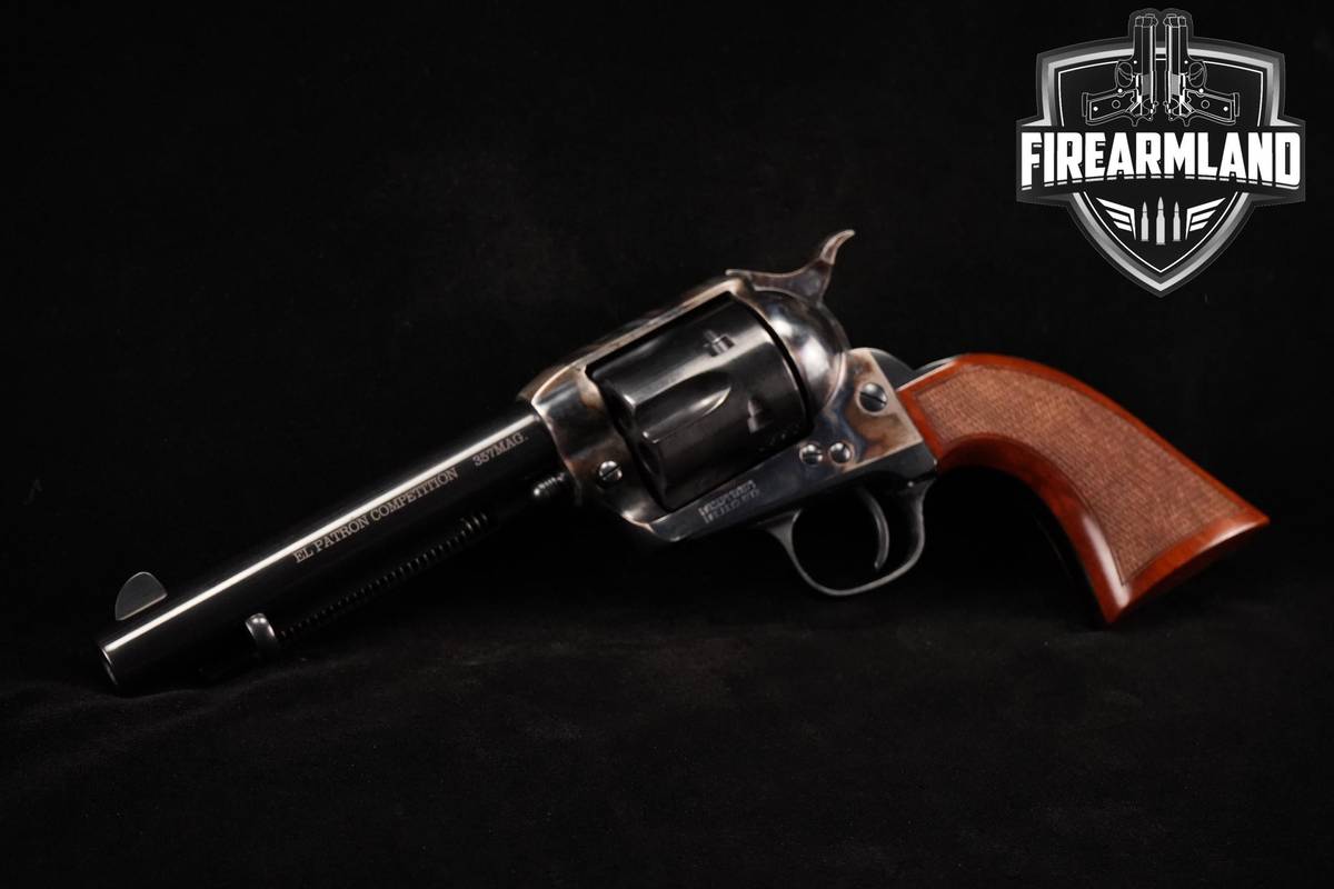 A Uberti El Patron Competition 357 Magnum 5.5" Case Hardened/Blued A-Uberti