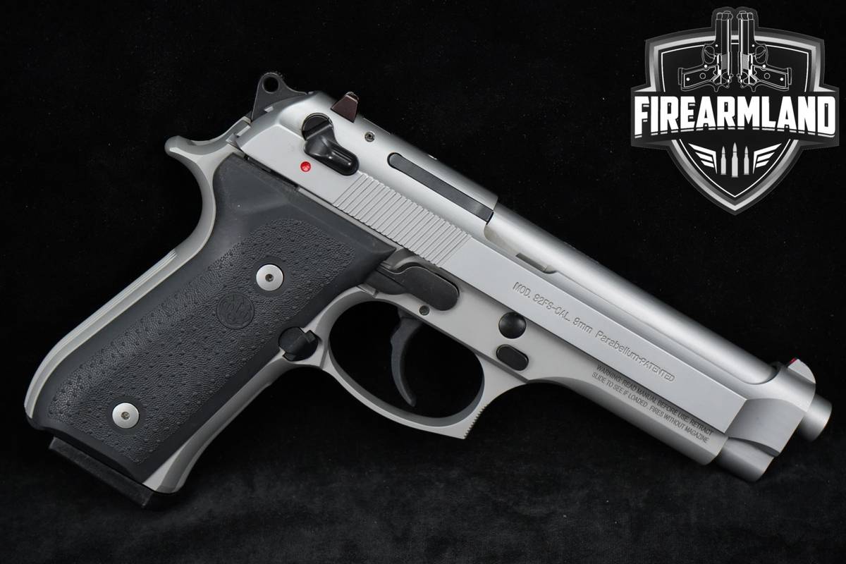 Beretta Model 92FS Inox 9mm 92-FS Satin Stainless +2 MAGS & ORIG CASE