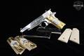 Cimarron Firearms M1911-A1FS Nickel-Plated .45 ACP Nickel Plated in Very Good Condition Image 2