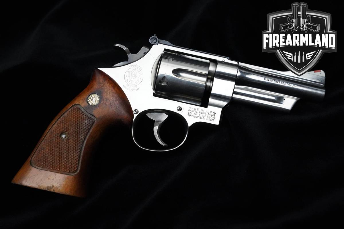 1980 Smith & Wesson (S&W) 27-2 357 Magnum 4" NICKEL Revolver