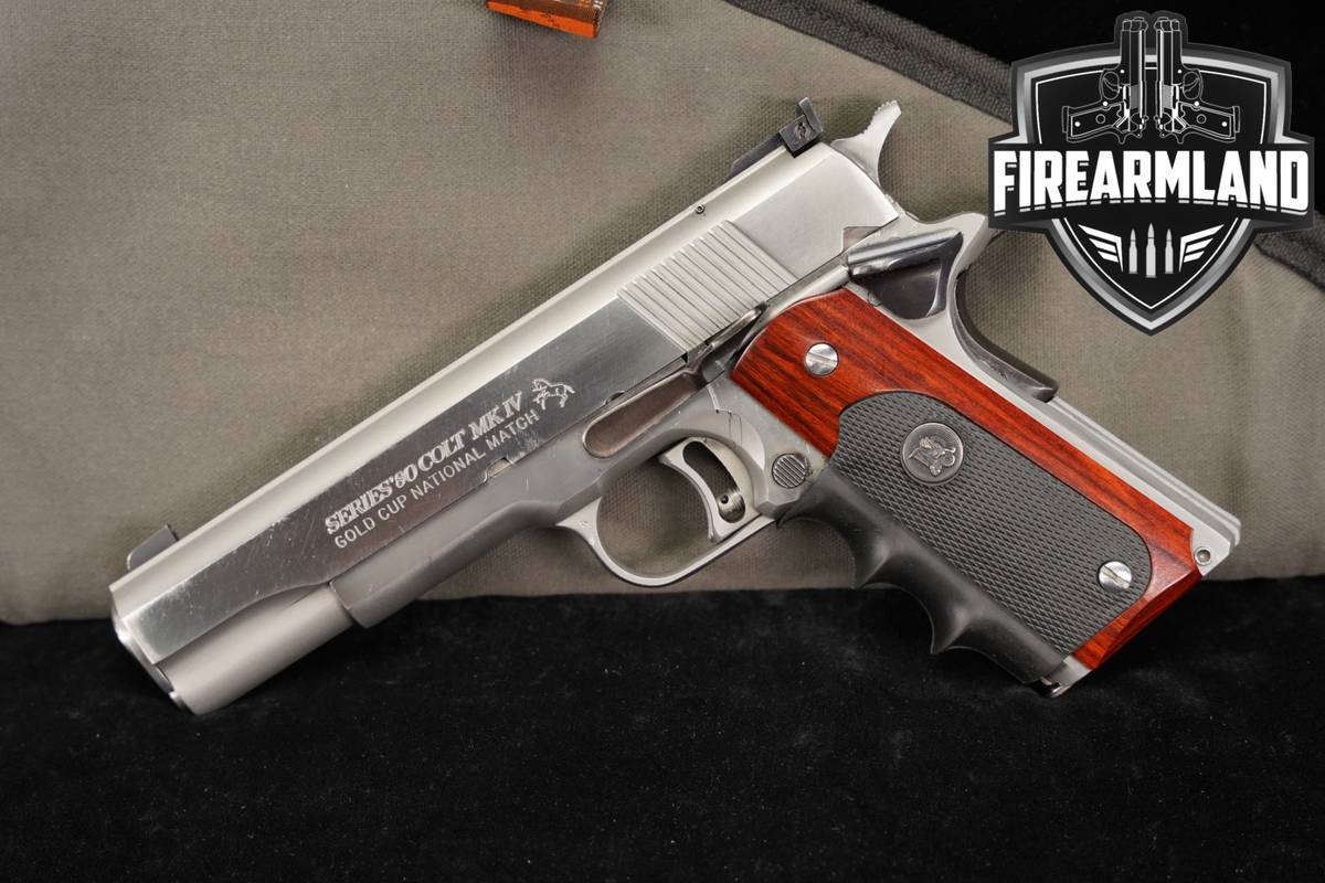 1998 Colt Gold Cup National Match Mk IV Series 80 45 ACP 1911 5" +ORIG CASE