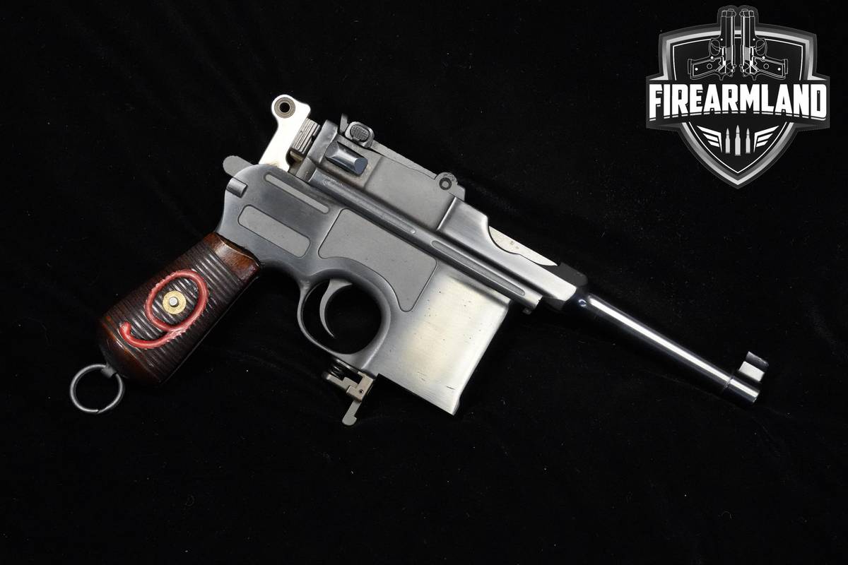 RARE! Oyster Bay Industries C96 Red 9 9mm Mauser 4" C96 C-96 Broomhandle