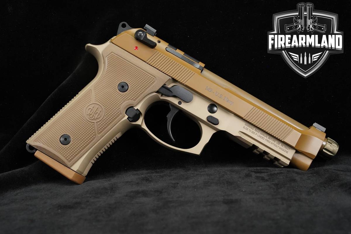 Beretta M9A4 Full Size 9mm 5.1 FDE M9-A4 Optic-Ready +3 MAGS & ORIG CASE