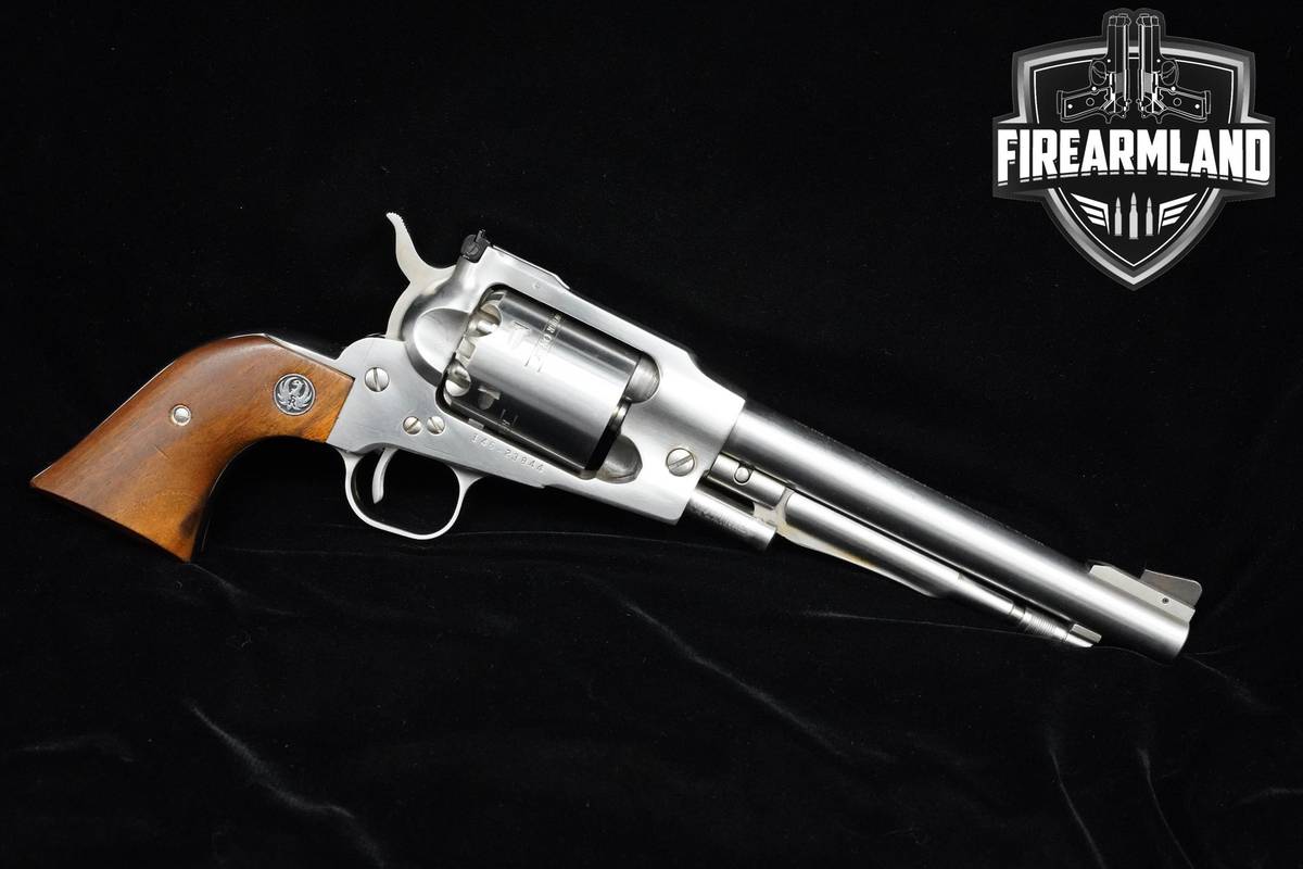 1981 Ruger Model Old Army Stainless 44 BPM 7.5" Stainless Steel Ruger