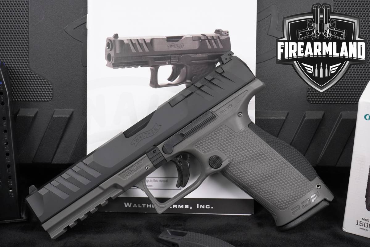 Walther PDP Two Tone Grey Full Size Optics-Ready 5" 9mm Pistol +ORIG CASE