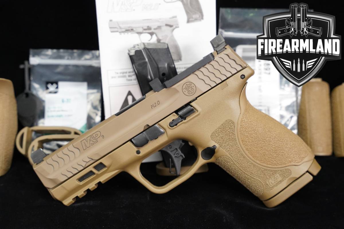 Smith & Wesson M&P9 M2.0 Compact Optics-Ready S&W 9mm M&P 9 FDE +2 MAGS