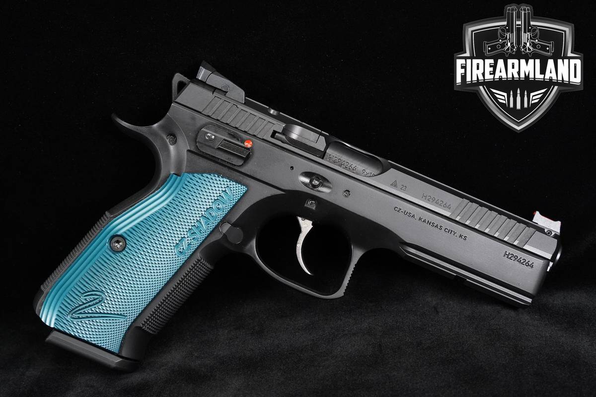 MATCH-GRADE CZ Shadow 2 SA 9mm 4.89" Blue Pistol +6 MAGS & ORIG CASE