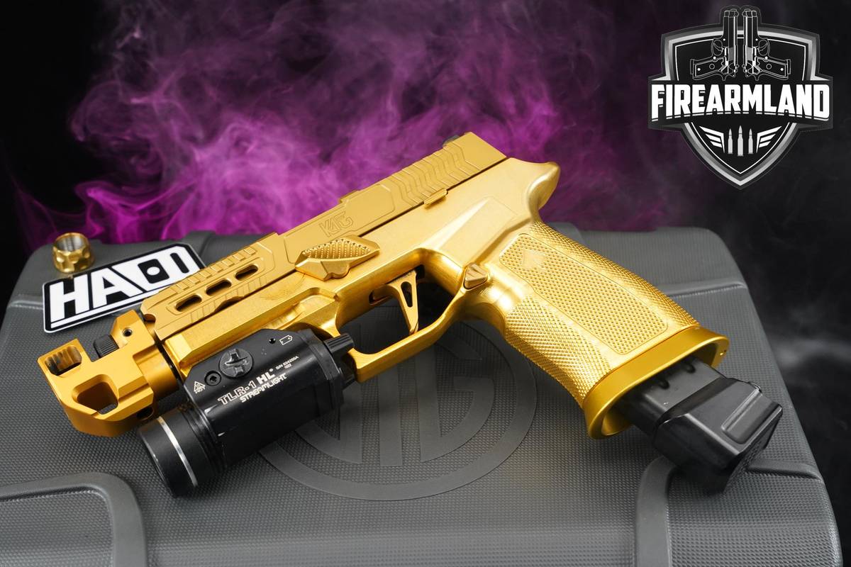 GOLDEN GUN Sig Sauer P320 XCarry 9mm 4.6 Gold PVD P-320