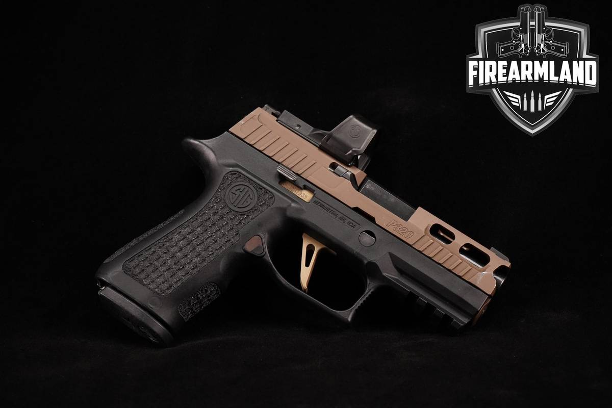 CUSTOM UPGRADED! Sig Sauer P320 Compact 9mm 3.9" FDE/Black +ROMEO ZERO PRO
