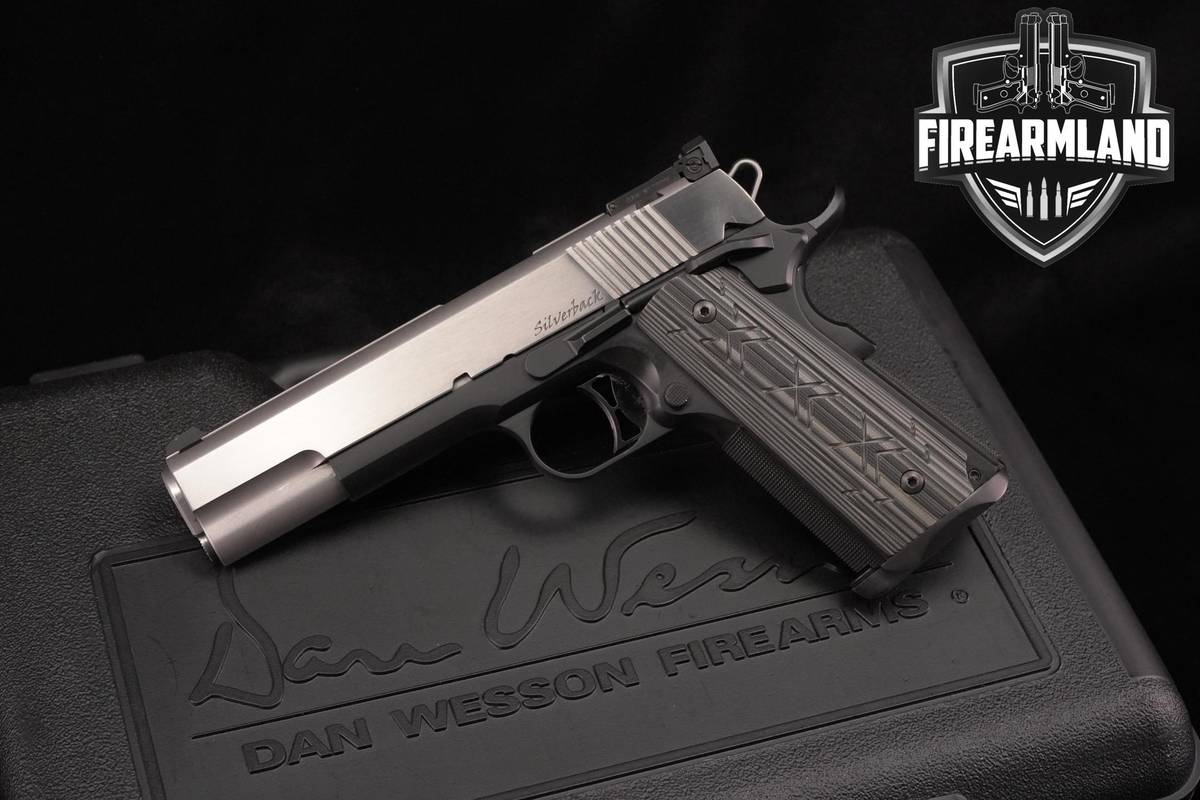 Dan Wesson Silverback 10mm 1911 5" Two-Tone Stainless +2 MAGS & ORIG BOX