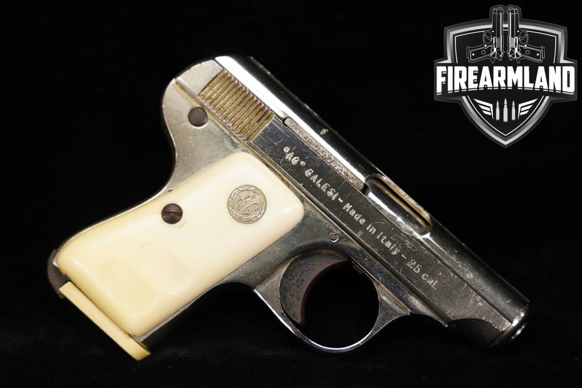 Armi Galesi Model 504 25 ACP (6.35Mm) 2" Chrome ITALY