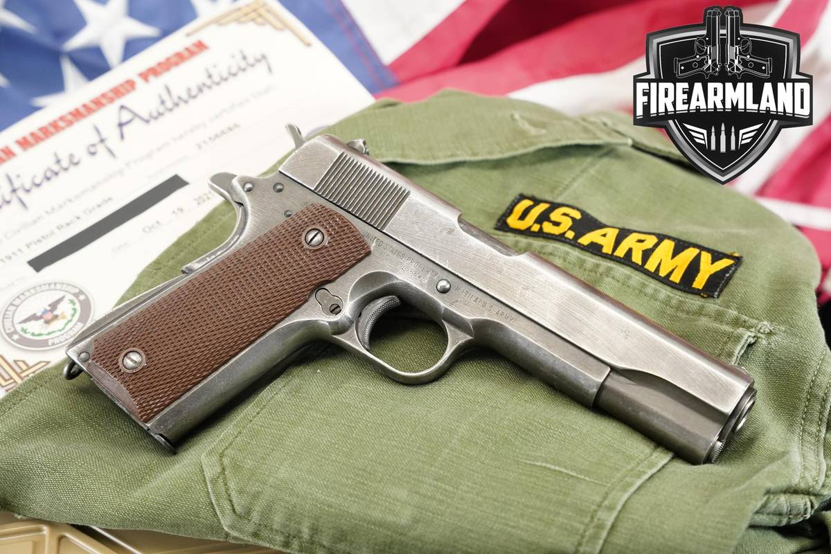 VINTAGE WWII 1945 Remington-Rand M1911A1 45 ACP U.S Army CMP M1911-A1 1911