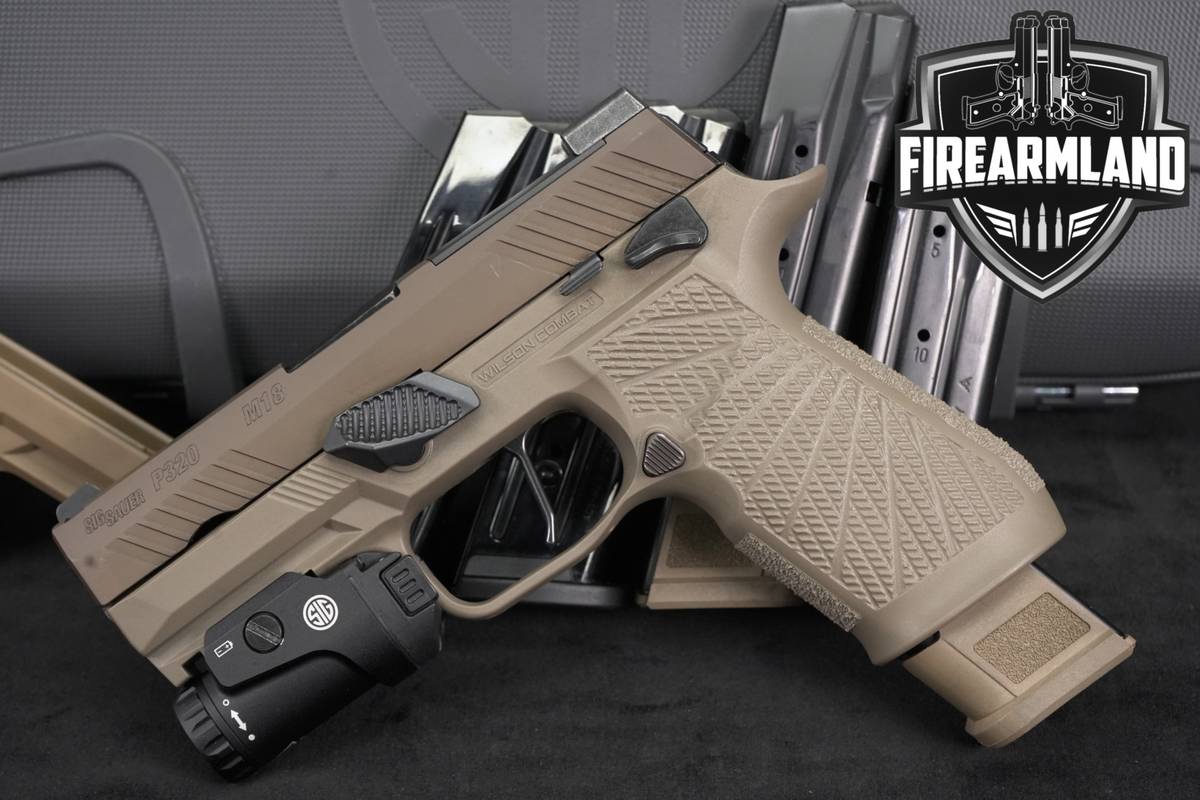 Sig Sauer P320 M1 MS 9mm Optics-Ready Coyote Tan +5 MAGS, ORIG CASE, LIGHT