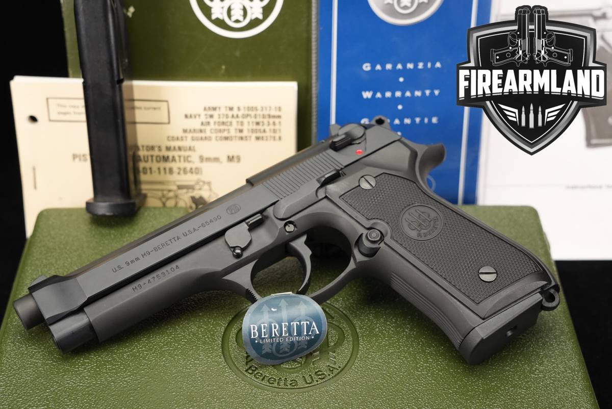 LIMITED 1 Of 5000 Beretta M9 475th ANNIVERSARY 9mm M-9 +2 MAGS, ORIG CASE