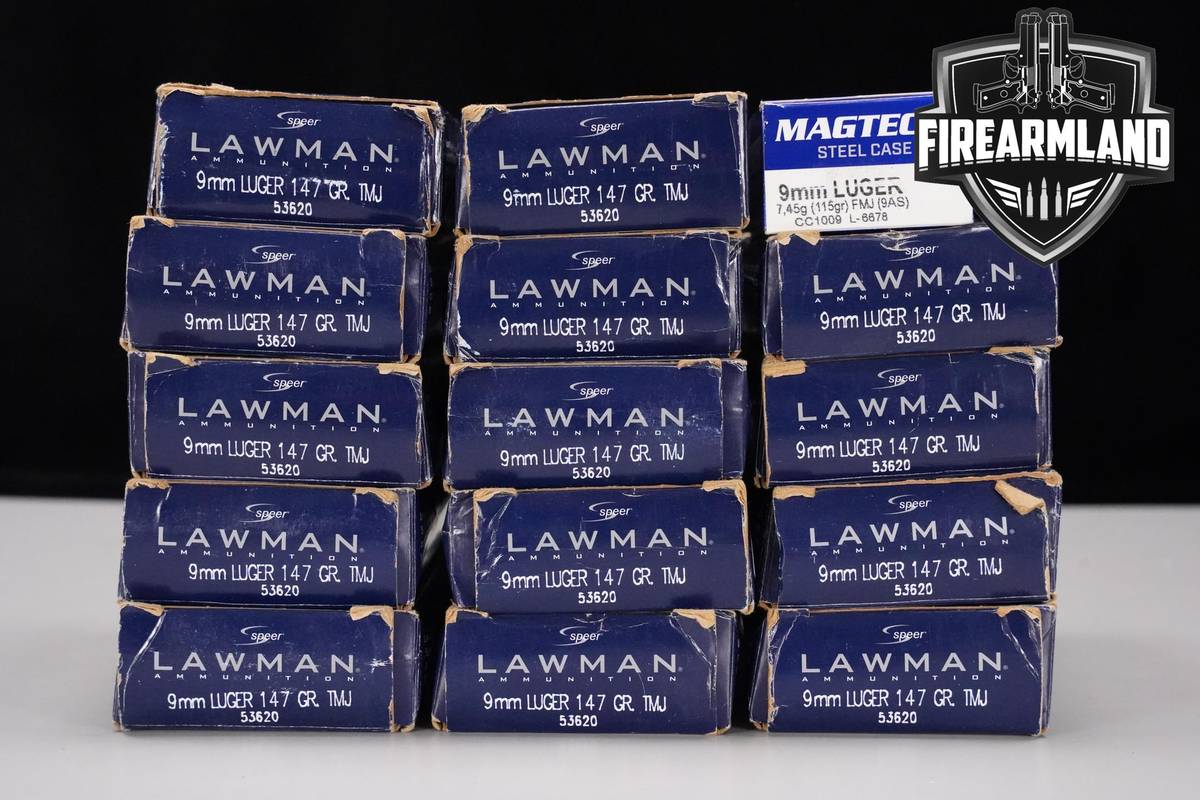 9mm Ammo 9mm-Luger Ammunition 750 ROUNDS