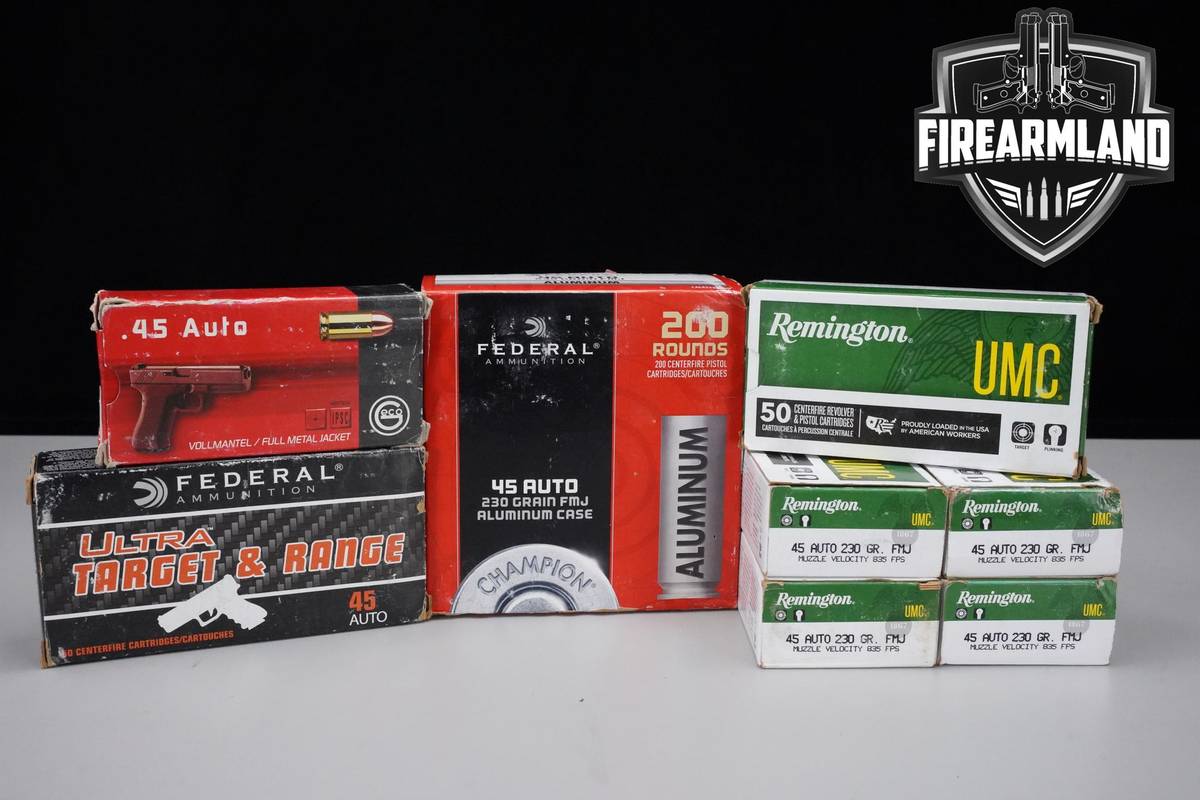45 ACP Ammo 45-ACP Ammunition 550 Rounds