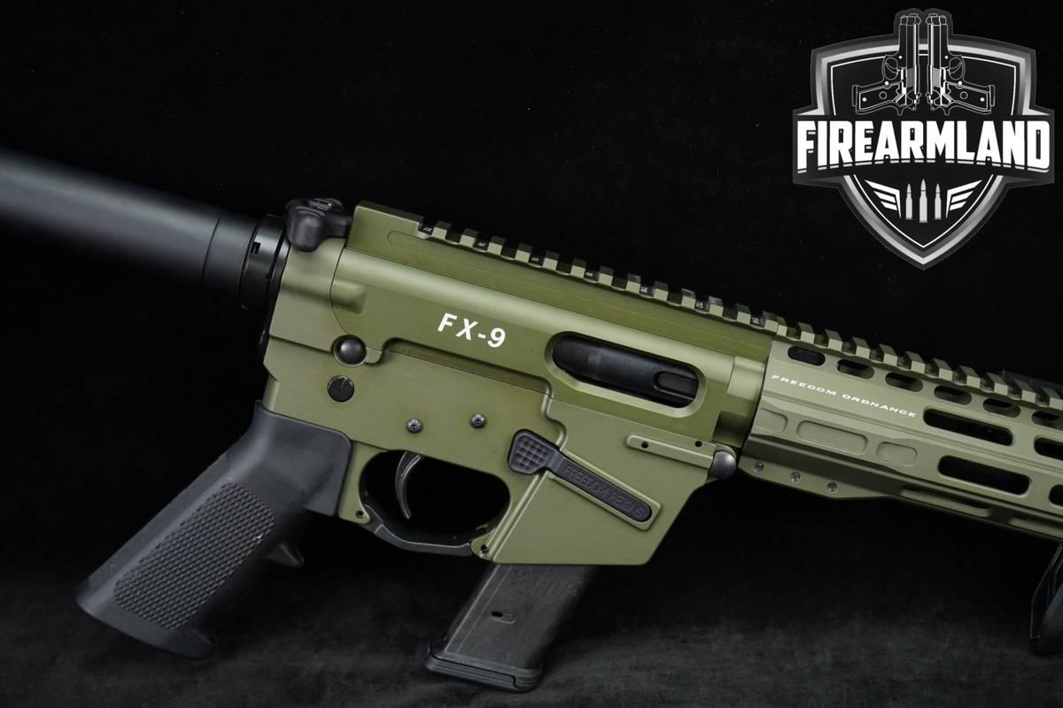 PCC Freedom Ordnance FX-9 Gen 2 9mm AR9 8" OD Green +3 MAGS