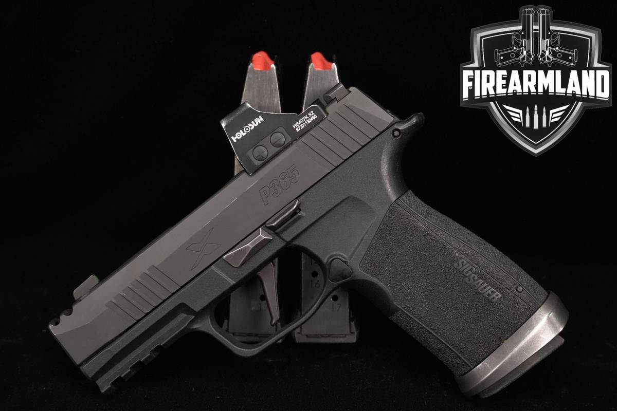 Sig Sauer P365 X-Macro Comp 9mm P 365 XMacro PORT +3 MAGS, HOLOSUN OPTICS