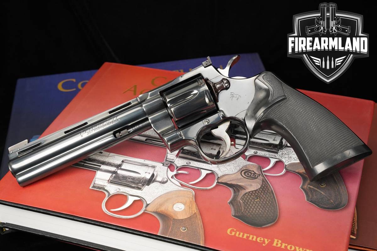 VINTAGE 1973 Colt Python 357 Magnum 6" Hand-Fit Royal Blue PORTED