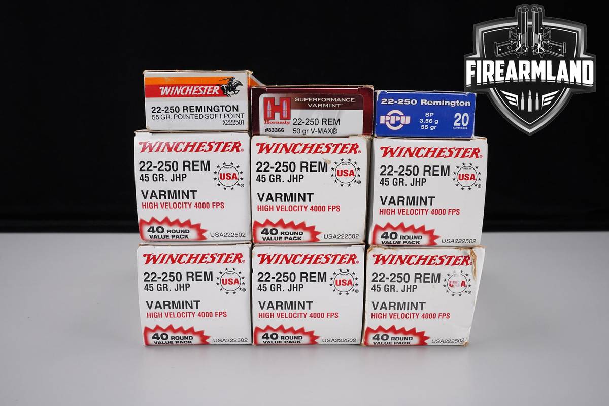 300 RDS! 22-250Rem Ammo 22-250 Remington