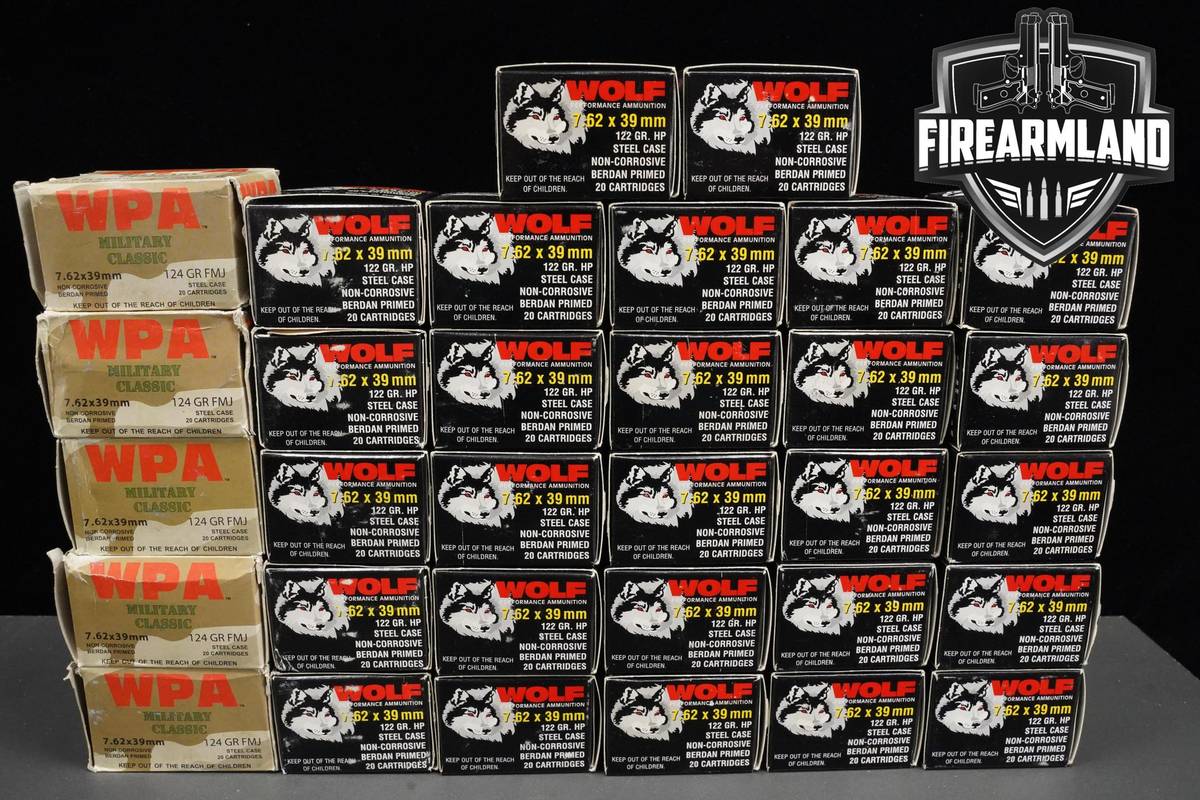 7.62x39 Ammo 7.62x39 Ammunition 640 ROUNDS