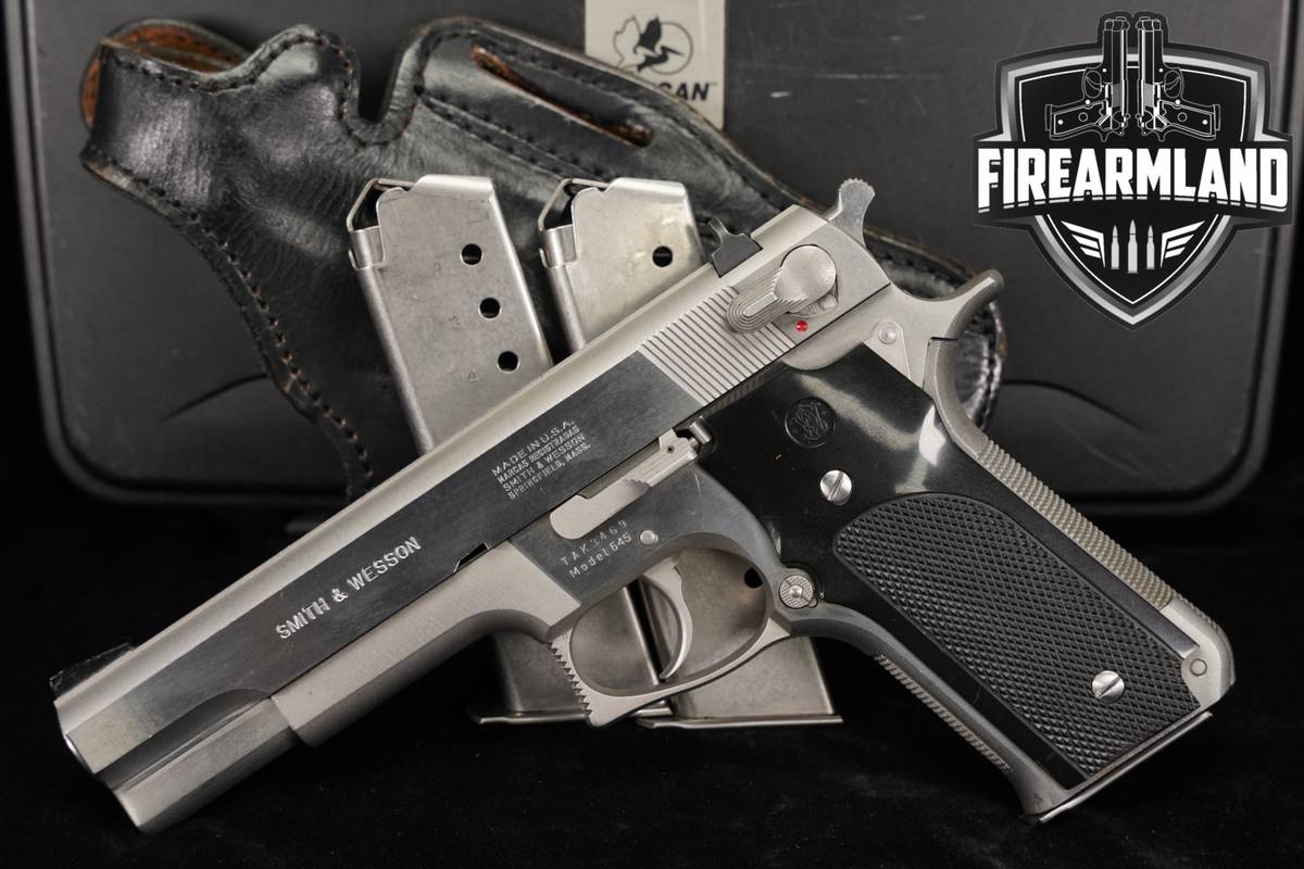 MIAMI VICE Smith & Wesson Model 645 2nd Gen S&W 45 ACP Stainless +3 MAGS