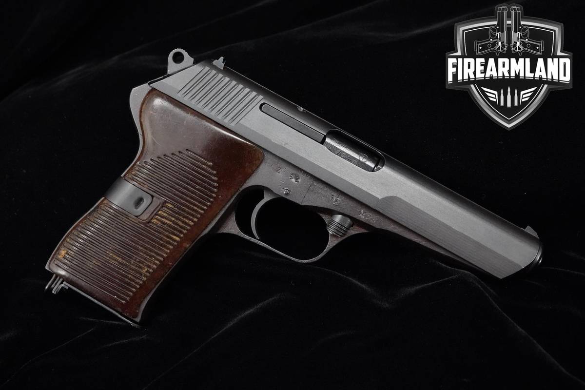 1953 CZ 52 7.62X25mm Tokarev 4.7" Blued CZ Vz.-52 +2 MAGS & HOLSTER