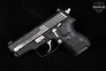 Sig Sauer P224 Equinox Custom Shop .40 S&W Two-Tone Black & Stainless in Very Good Condition Image 4