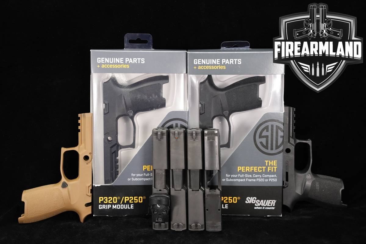 FOUR 4 Sig Sauer P320 Compact Slides & Grip Modules Multi Gun P-320