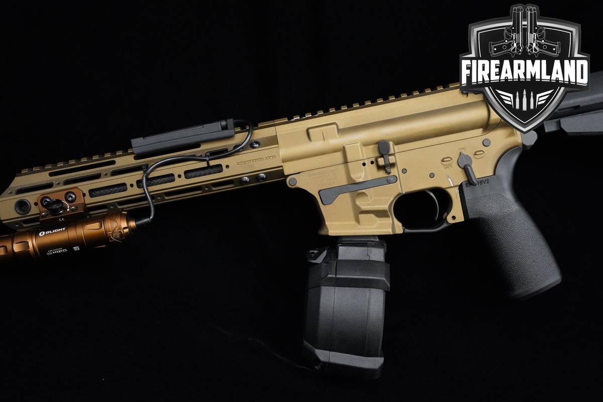 Christensen Arms CA9MM 9mm AR-9 Bronze Christensen-Arms AR-Pistol +Olight