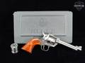 Sturm Ruger New Model Single-Six Convertible .22 LR / .22 WMR Satin Stainless in Excellent Condition Image 2