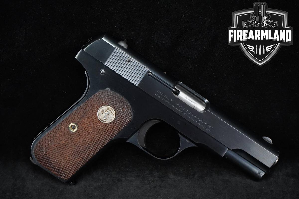 1936 Colt Model 1903 Pocket Hammerless Type IV 32 ACP 3.75" Blued Pistol