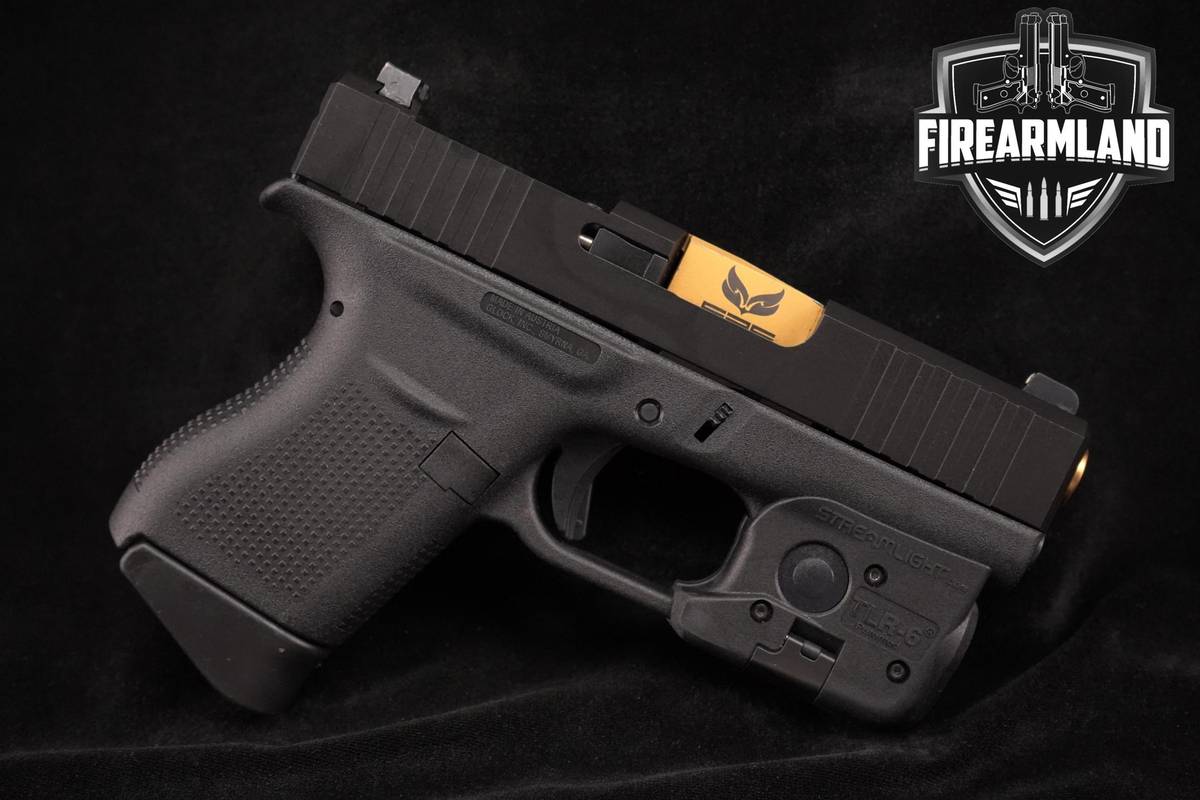 UPGRADES! Glock 43 9mm 3.41" G43 +STREAMLIGHT TLR-6 & OG CASE