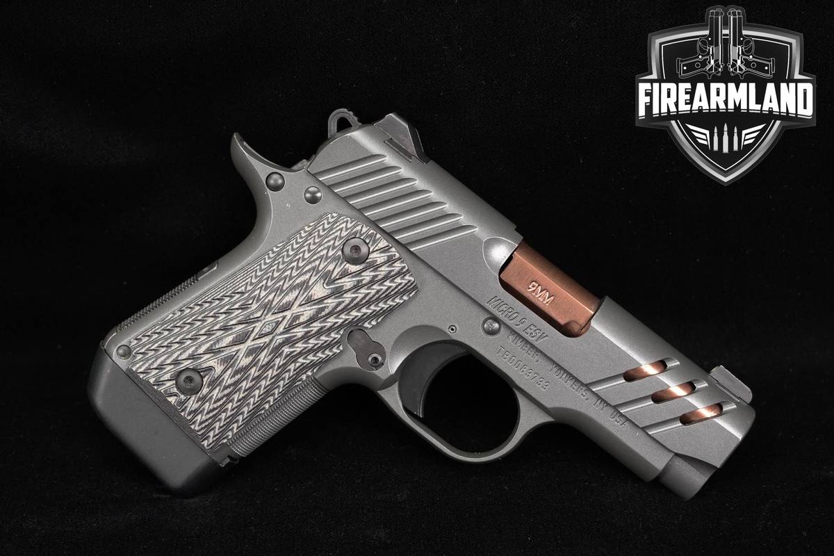Kimber Micro 9 ESV 9mm 1911 3.15" Charcoal Gray Micro9 Pistol +6 MAGS