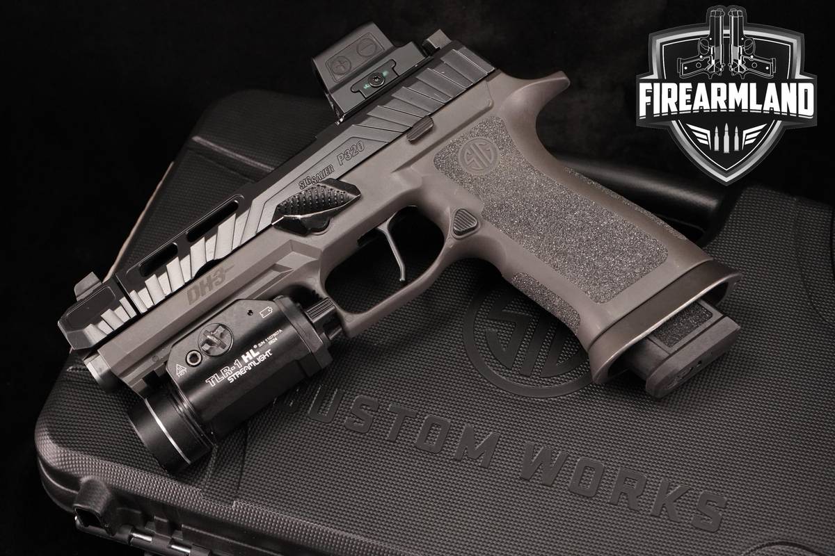 Sig Sauer P320 DH3 Custom Works 9mm 4.6" Legion Gray +ORIG CASE & OPTIC
